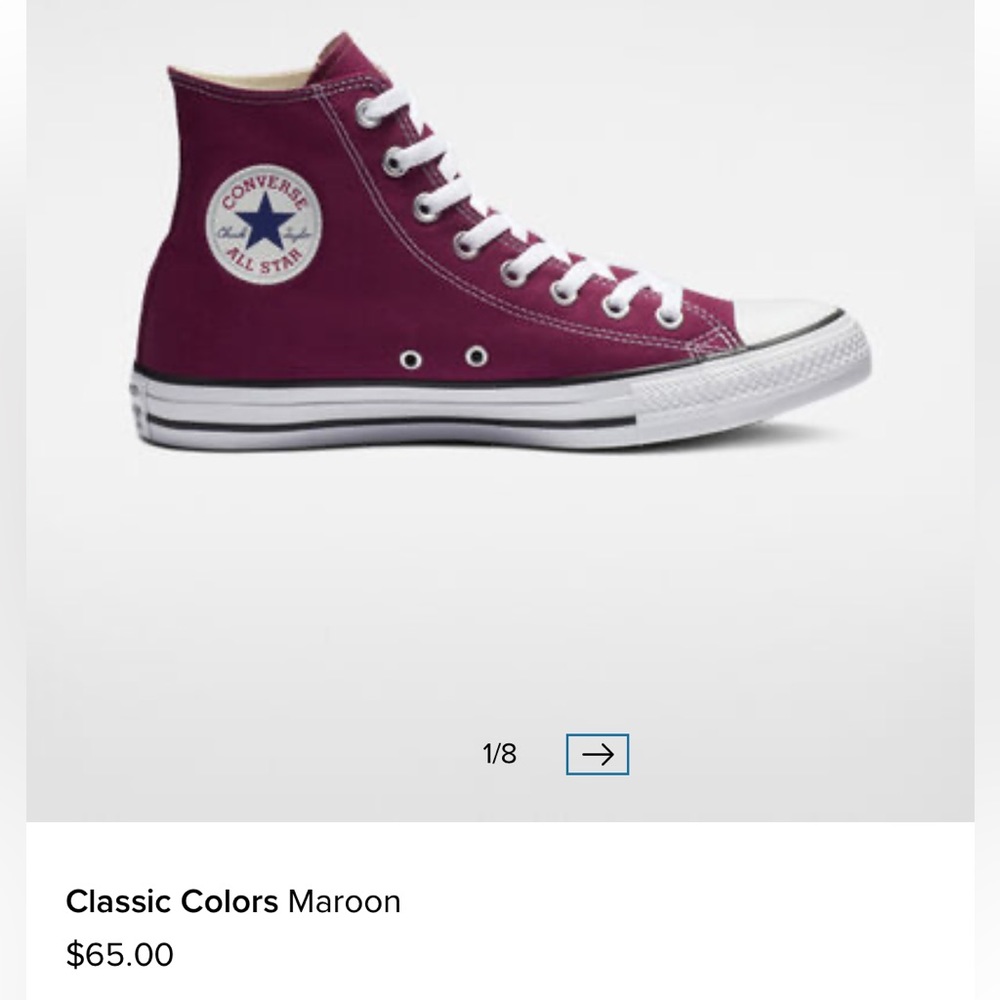 Maroon Converse